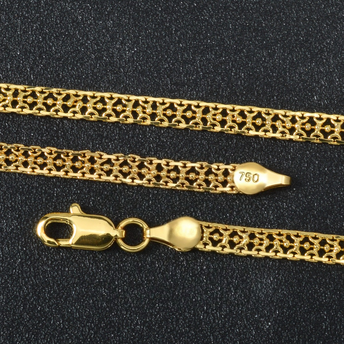 Unisex Unique Beaded Necklace with Cross-Link Splicing